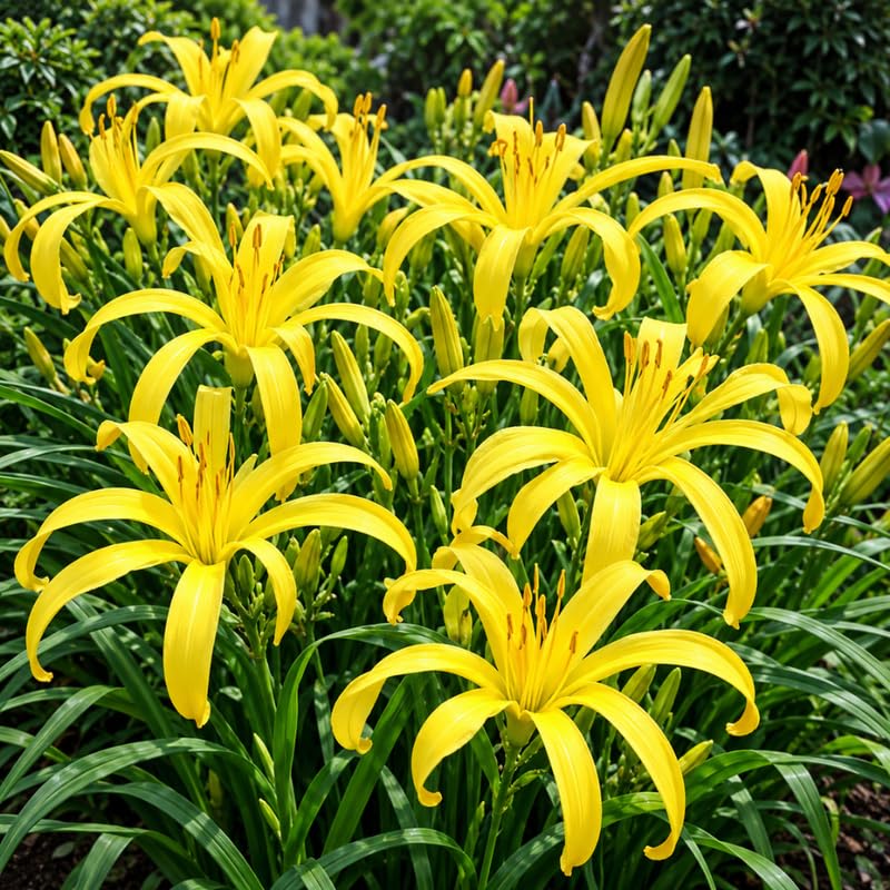 1 Daylily Plant Live Bare Root, Yellow Lily Flowers