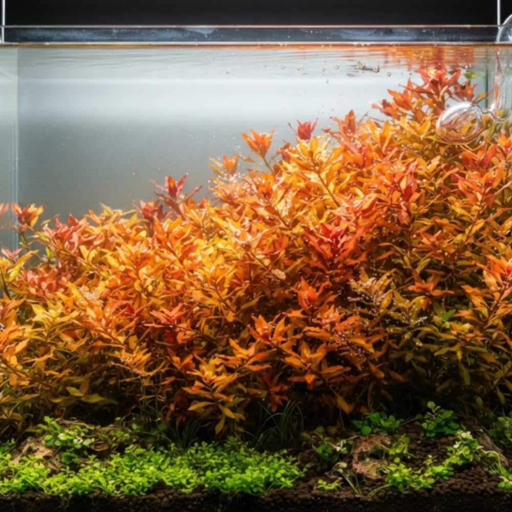 Orange Rotala Aquarium Plant, 1 Bundle Live Stem Plant