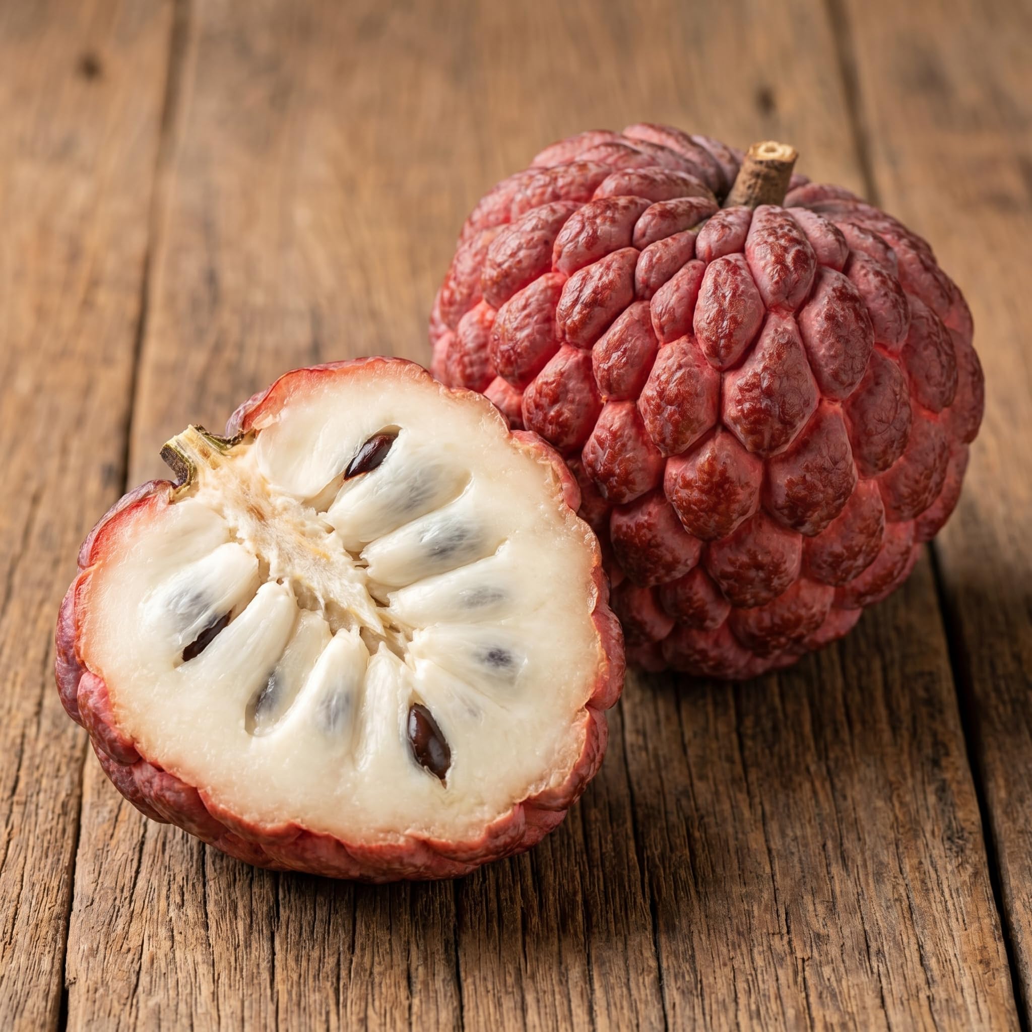 Sugar Apple Tree in 3 Gallon Pot, Rare Sweet Tropical Fruit Tree, 2-3 Feet Tall Well Rooted, Garden or Container Planting, No CA