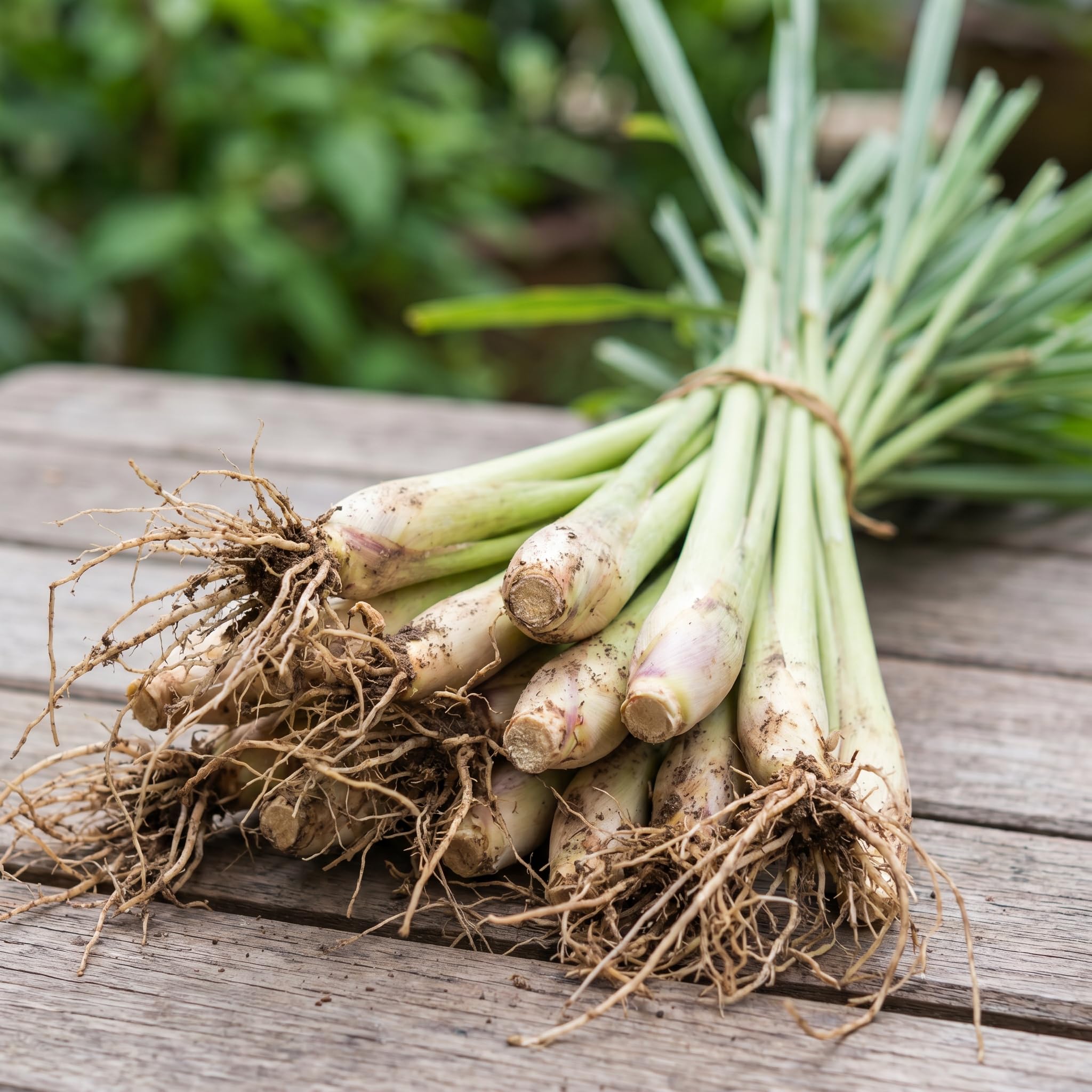6 Live Lemongrass Plants Stalks Rooted, Hardy Fragrant Lemon Grass Herb for Planting Indoor Outdoor