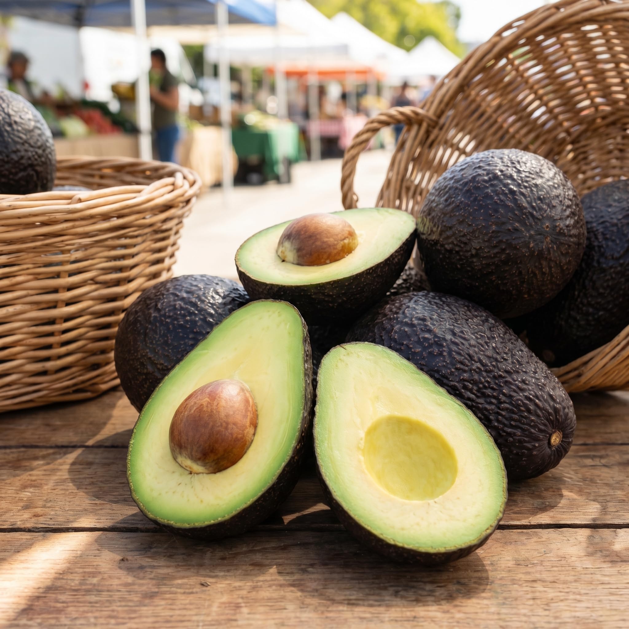 Avocado Tree Live 1-2 Ft Tall in 3 Gallon Pot, Grafted Avocado Tree for Outdoor Garden or Patio Planting, High Yield, Ready to Bear Fruits, No CA (Super HASS Avocado)