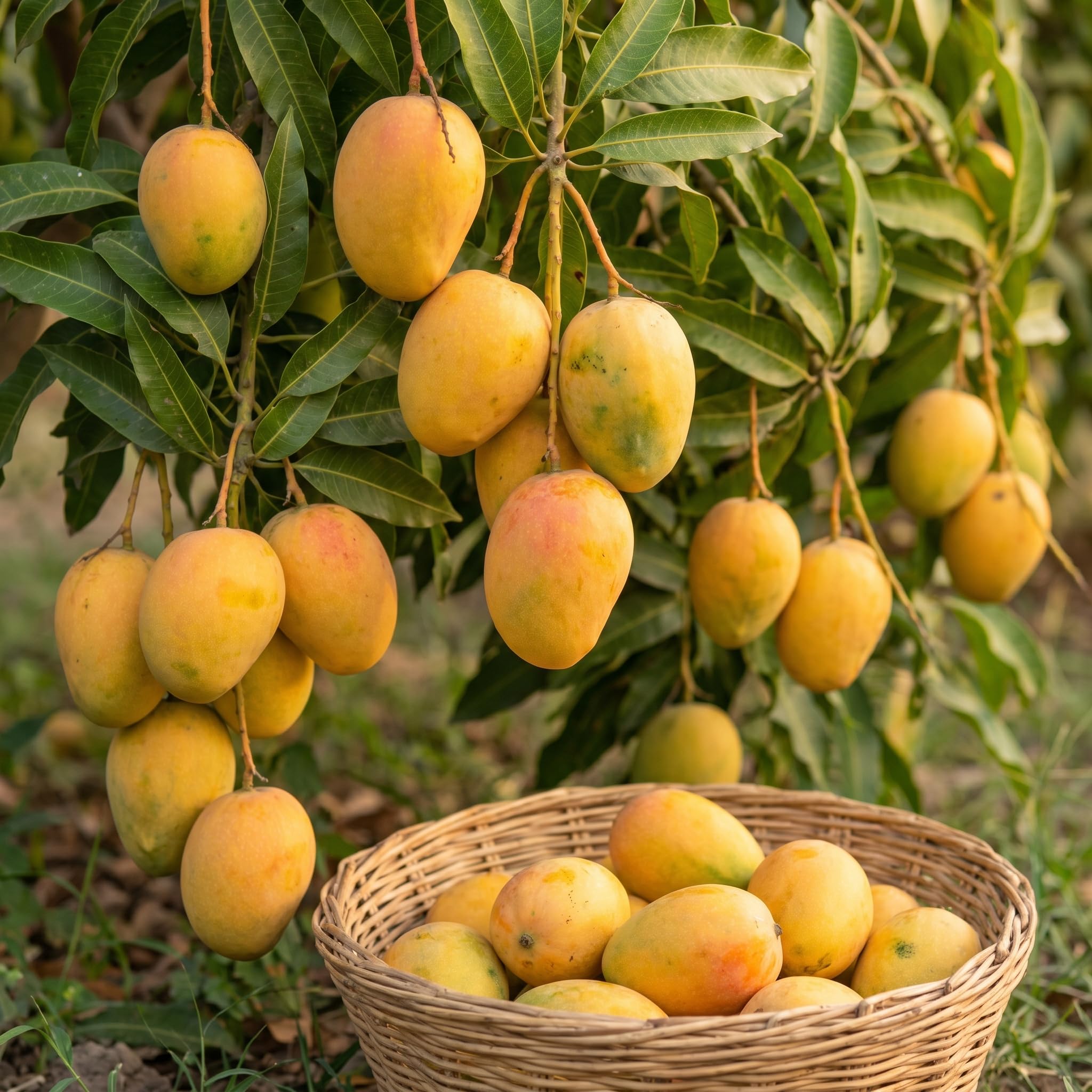 High-Yielding Mango Tree Live Plant 2.5-3 Ft Tall, Tropical Fruit Tree for Garden Planting, Outdoor Mango Plant in 3 Gallon Pot, No Ship to CA