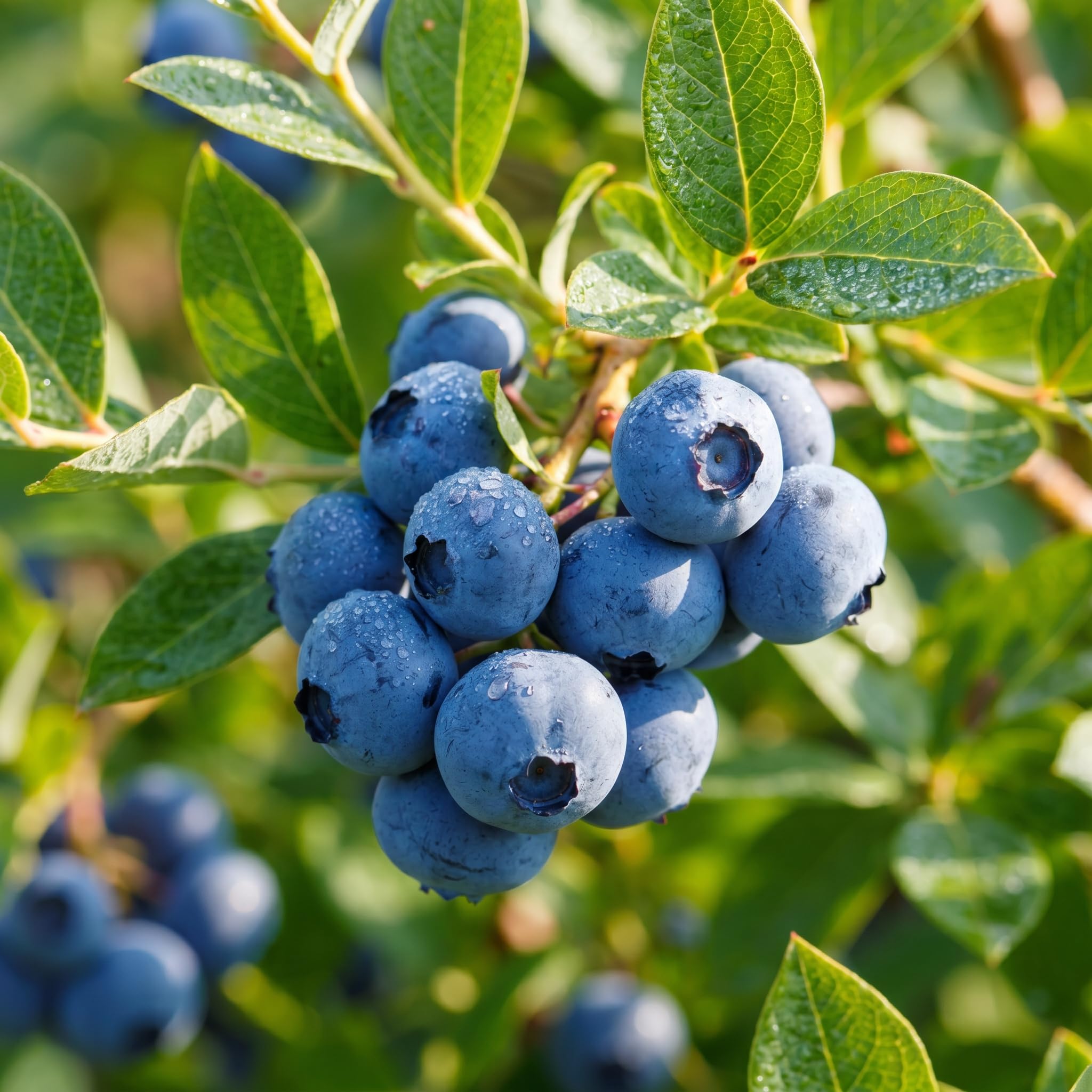 Blueberry Plant Live 1-2 Ft Tall, Fruit Bearing Already, Sweet Blueberries Fruit Tree for Garden, Patio, and Container Growing, 1 Gallon Pot (Sweet Blueberry)